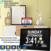Digital Calendar Clock | Large Display Reminder Clock-Clock-Homefinn