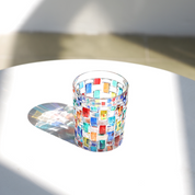 Confetti Glassware | Mosaic Cocktail Glass-Glass-Homefinn