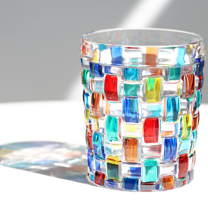 Confetti Glassware | Mosaic Cocktail Glass-Glass-Homefinn