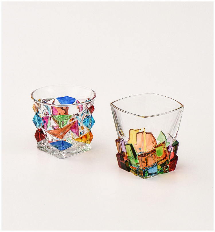 Confetti Glassware | Mosaic Cocktail Glass-Glass-Homefinn