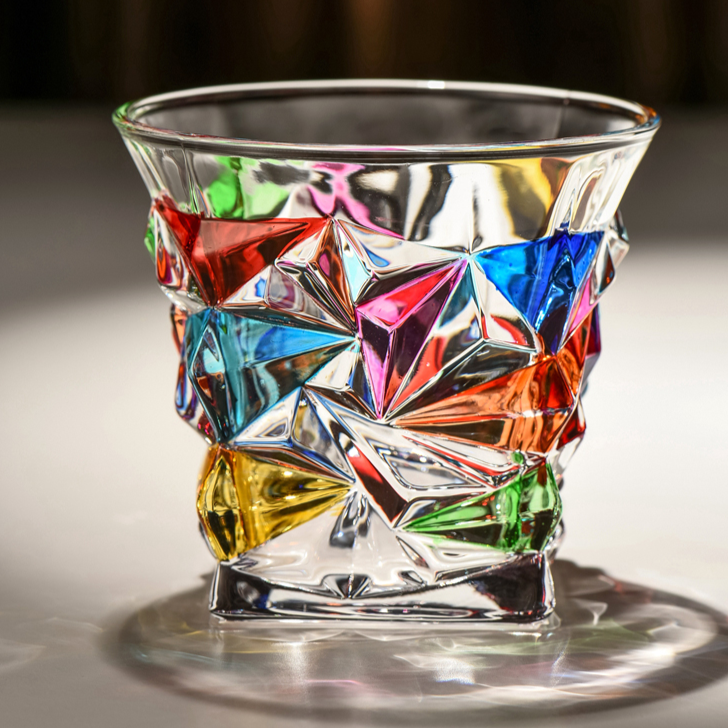 Confetti Glassware | Mosaic Cocktail Glass-Glass-Homefinn