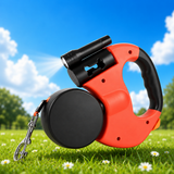 Dual Retractable Dog Leash | Built In Flashlight