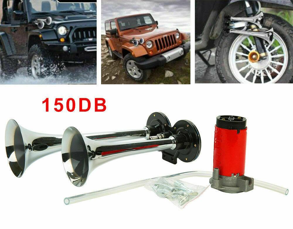 Dual Trumpet Air Horn Kit | Train Horn-Train Horn-Homefinn