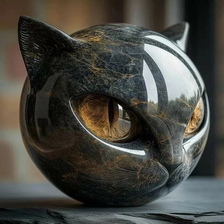 Cat Ornament | Gothic Home Decor-Figurine-Homefinn