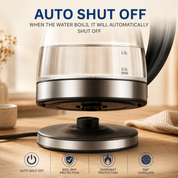 1.8L Electric Glass Kettle with LED Illumination - Image 9