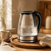 1.8L Electric Glass Kettle with LED Illumination - Image 2