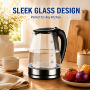 1.8L Electric Glass Kettle with LED Illumination - Image 3