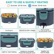 Electric Lunch Box | Portable Food Warmer-Electric Lunch Box-Homefinn