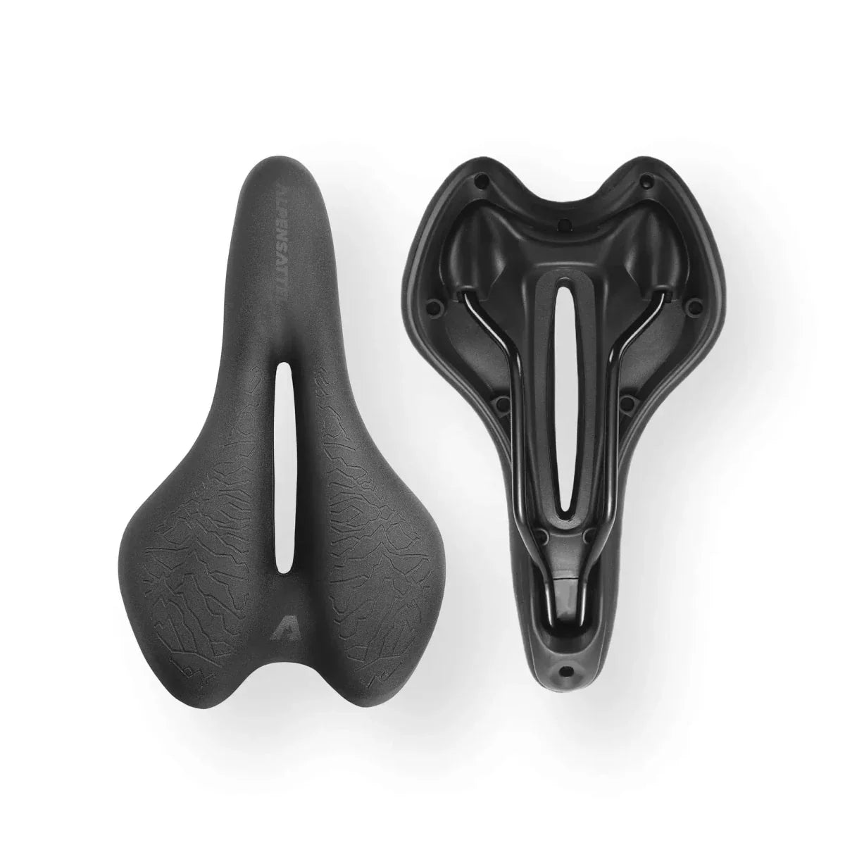 Ergonomic Contour Bicycle Saddle | Central Channel Textured Surface Cycling Use-Bike Saddle-Homefinn