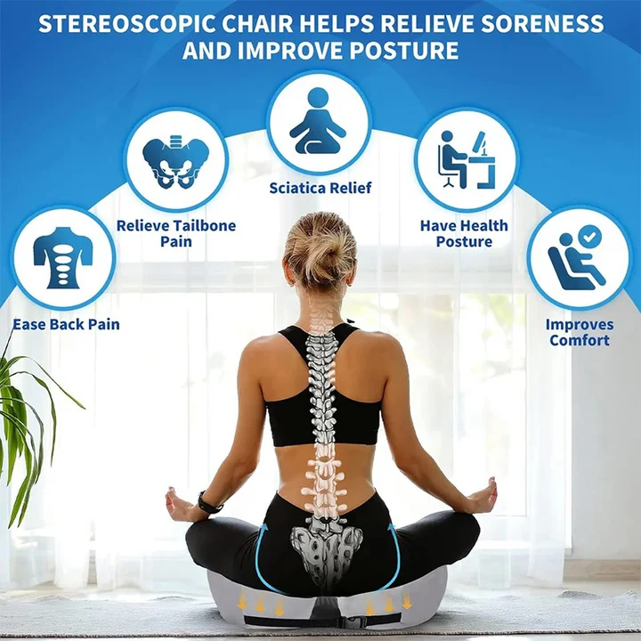 Posture Support Seat Cushion Comfort Relief for Long Sitting Hours - Image 11