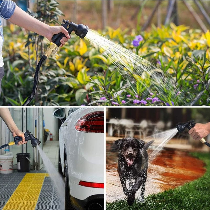 Expandable Garden Hose | Spray Nozzle Watering Set-Garden Hose-Homefinn