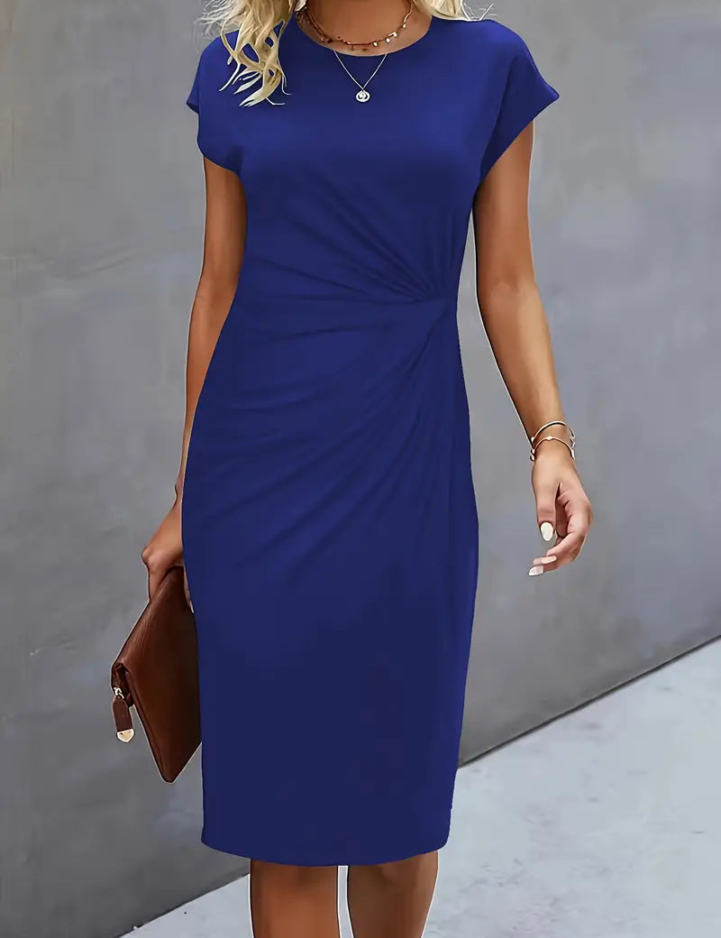 Bridesmaid Dress | Cocktail Midi Dress-Women Dress-Homefinn