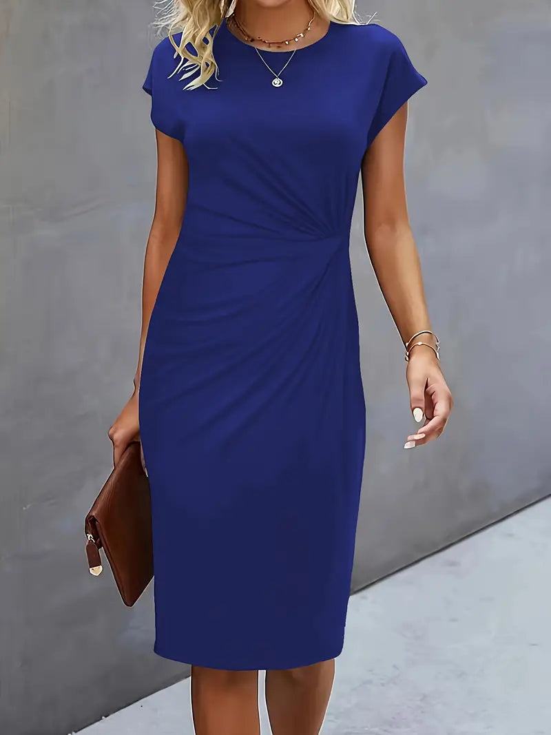 Bridesmaid Dress | Cocktail Midi Dress-Women Dress-Homefinn