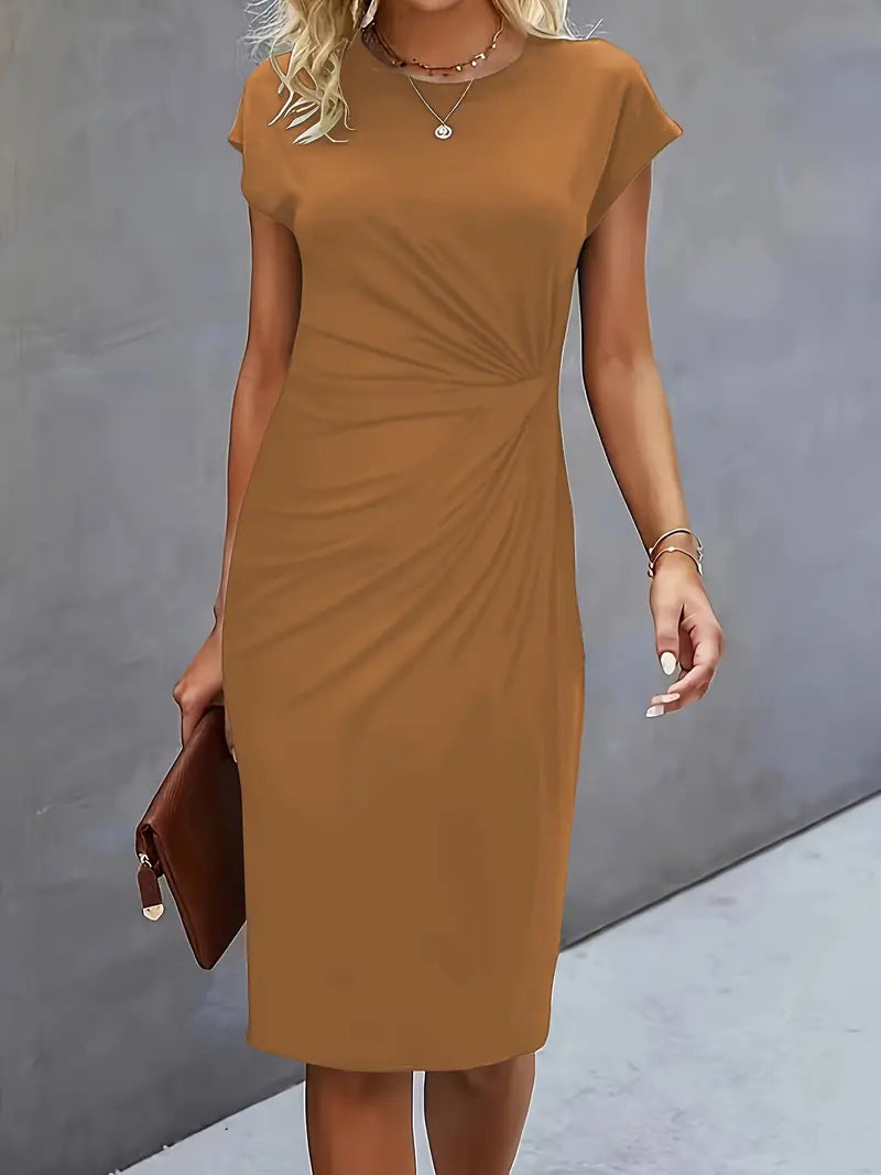 Bridesmaid Dress | Cocktail Midi Dress-Women Dress-Homefinn