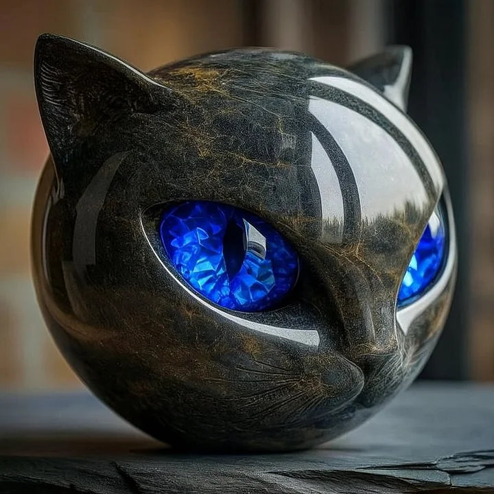 Cat Ornament | Gothic Home Decor-Figurine-Homefinn