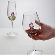 Floral Rose Glassware Collection | Stemmed Drinkware Dining Entertaining Use-Glassware-Homefinn