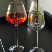 Floral Rose Glassware Collection | Stemmed Drinkware Dining Entertaining Use-Glassware-Homefinn