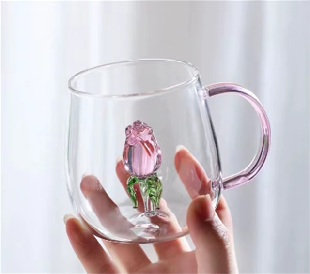 Floral Rose Glassware Collection | Stemmed Drinkware Dining Entertaining Use-Glassware-Homefinn