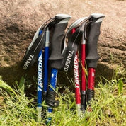 Foldable Adjustable Trekking Poles Lightweight Hiking Support - Image 2