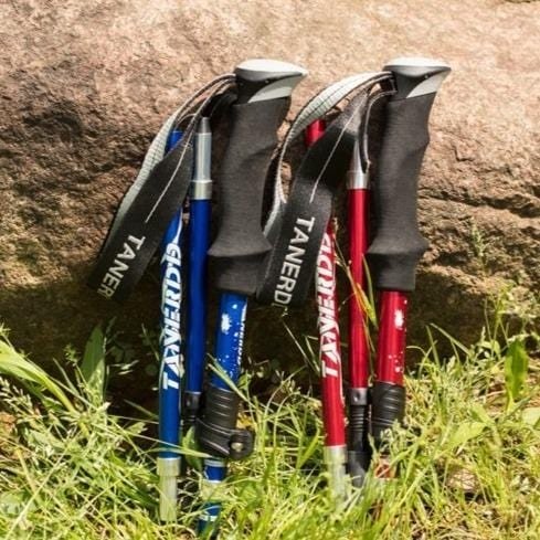 Foldable Adjustable Trekking Poles Lightweight Hiking Support - Image 2