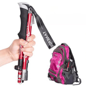 Foldable Adjustable Trekking Poles Lightweight Hiking Support - Image 4