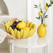 Fruit Shaped Serving Bowl | Banana Cluster Centrepiece Table Use-Fruit Bowl-Homefinn