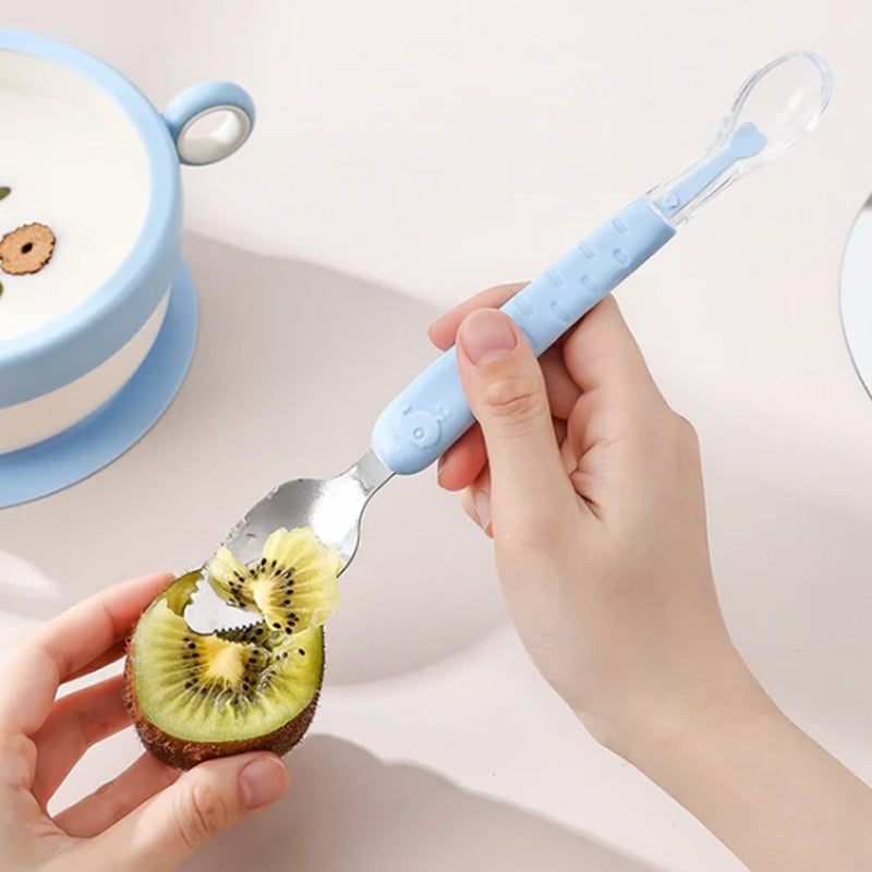 2-in-1 Silicone Baby Spoon - TinyTasties - Image 8