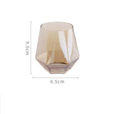 Geometric Faceted Decanter Glass Set | Matching Tumblers Dining Entertaining Use