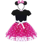 Girl's Costume Dress | Bow Headband Tutu Party Wear
