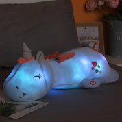 Unicorn Plush Pillow | LED Sleeping Unicorn Plush-Night Light-Homefinn