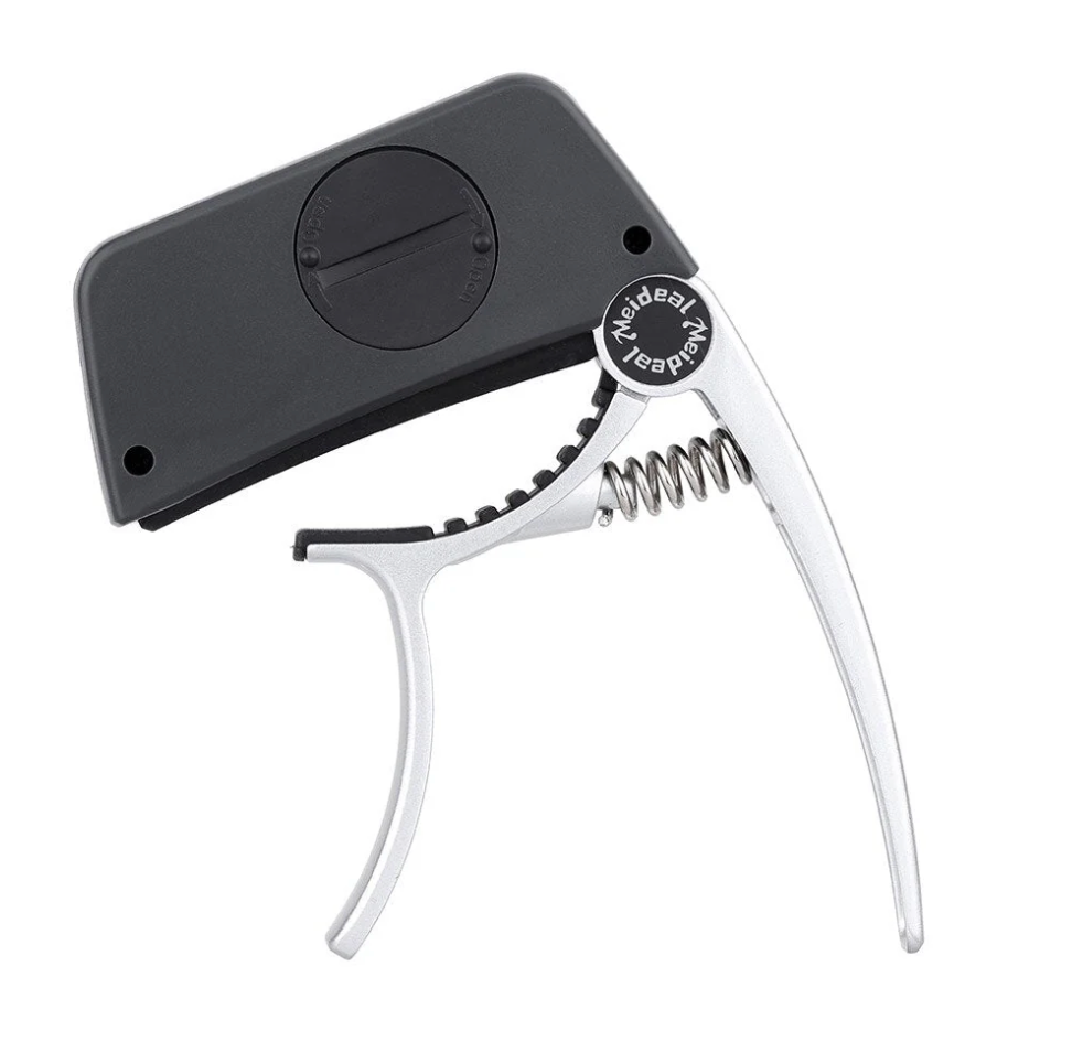 Guitar Capo With Digital Tuner | Clip On Guitar Accessory