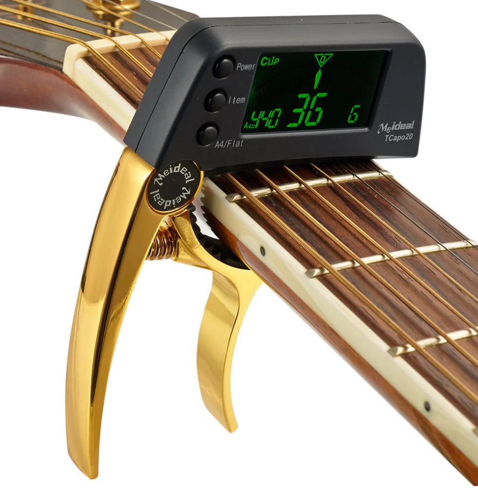 Guitar Capo With Digital Tuner | Clip On Guitar Accessory-Guitar Accessory-Homefinn