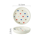 Heart Pattern Bathroom Accessory Set | Matching Dispenser Tumbler Countertop Use-Bathroom Accessory Set-Homefinn