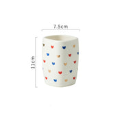 Heart Pattern Bathroom Accessory Set | Matching Dispenser Tumbler Countertop Use-Bathroom Accessory Set-Homefinn
