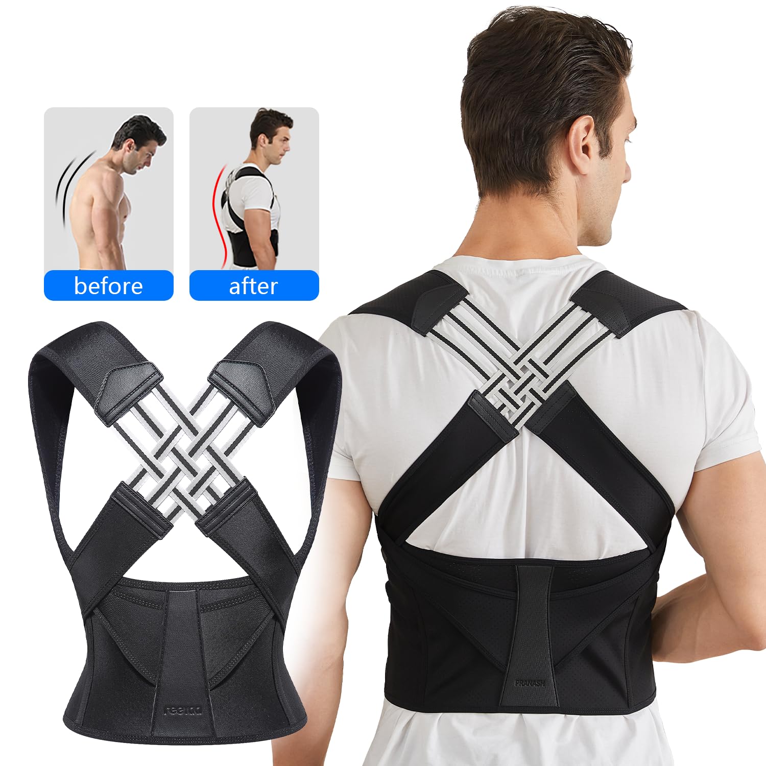 Adjustable Posture Corrector | Back Support · Homefinn