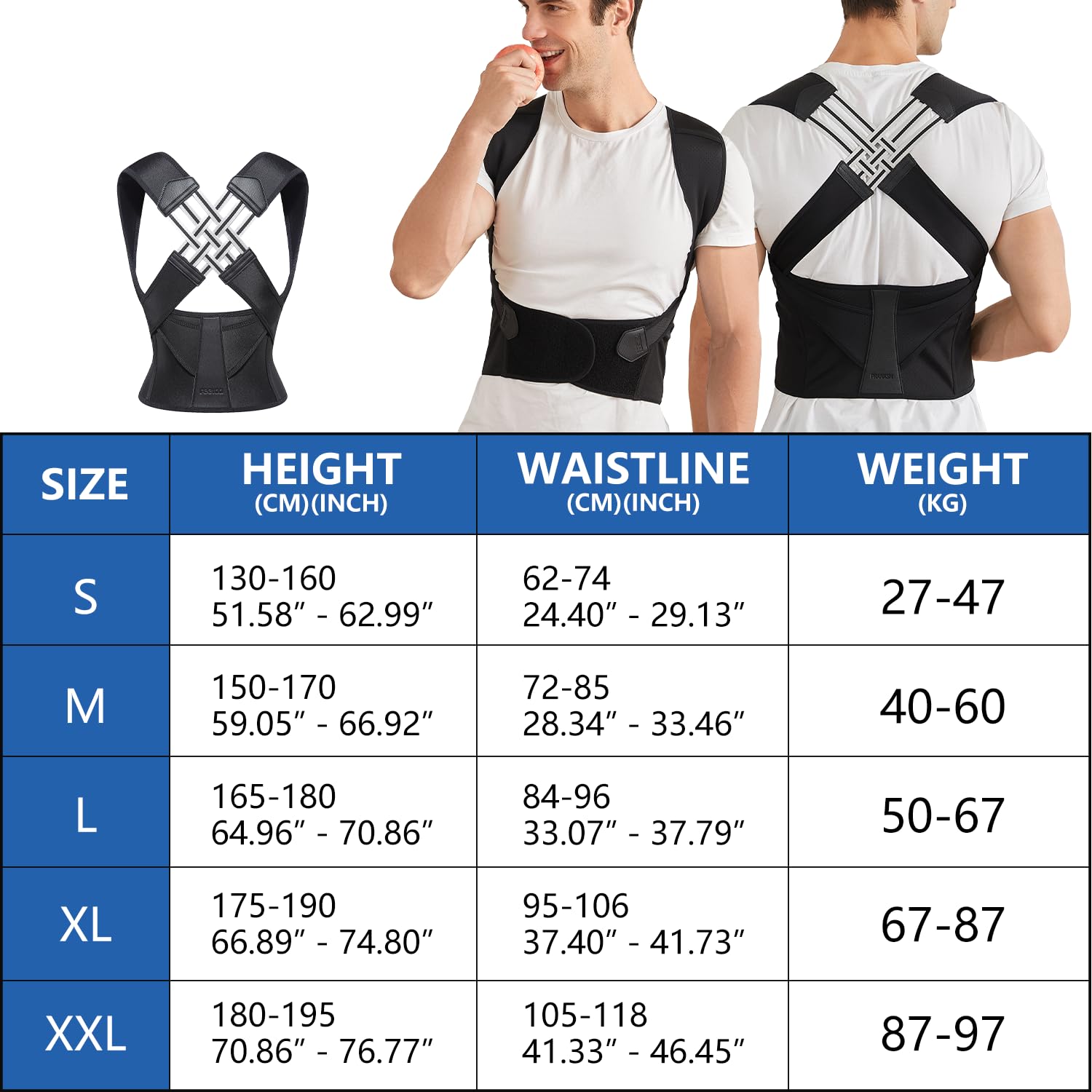 Adjustable Posture Corrector | Back Support · Homefinn