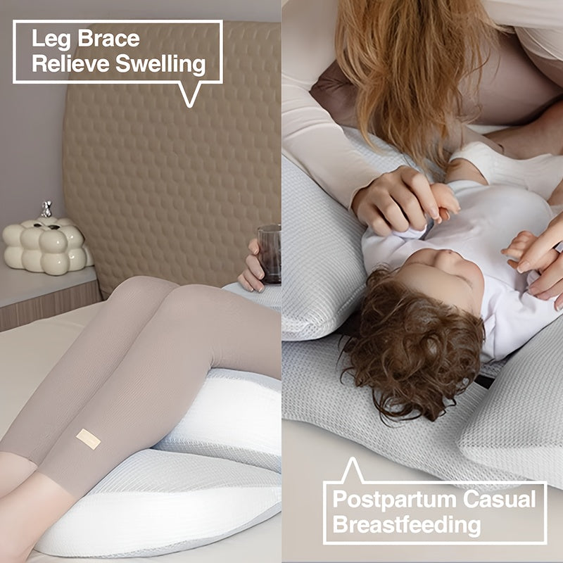 Adjustable Pregnancy Pillow | Side Sleeper Support · Homefinn