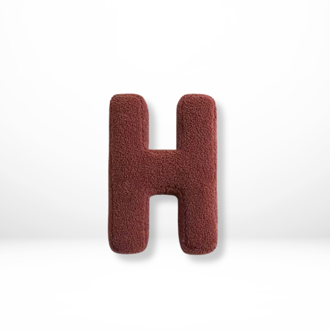 Alphabet Letter Cushion | Shaped · Homefinn