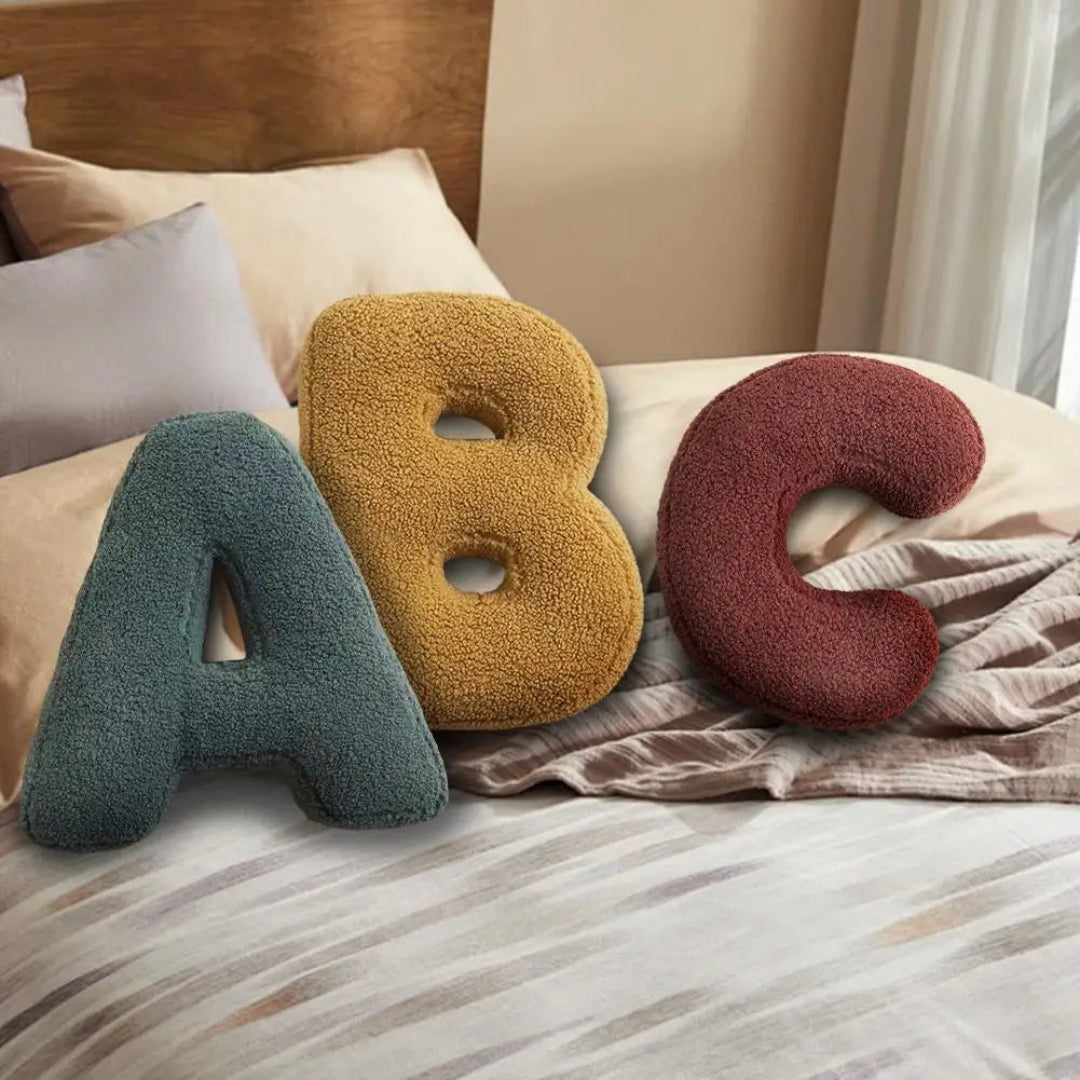 Alphabet Letter Cushion | Shaped · Homefinn