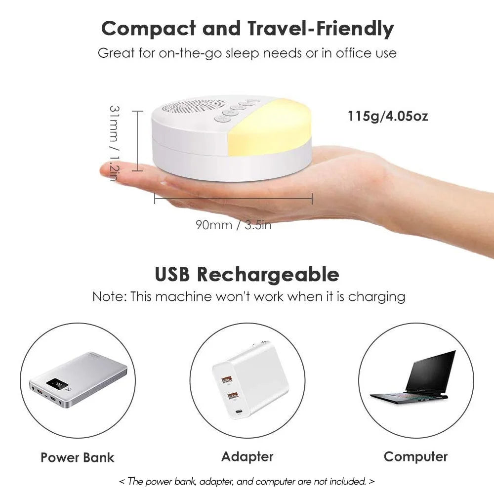 Baby White Noise Machine | Night Light · Homefinn