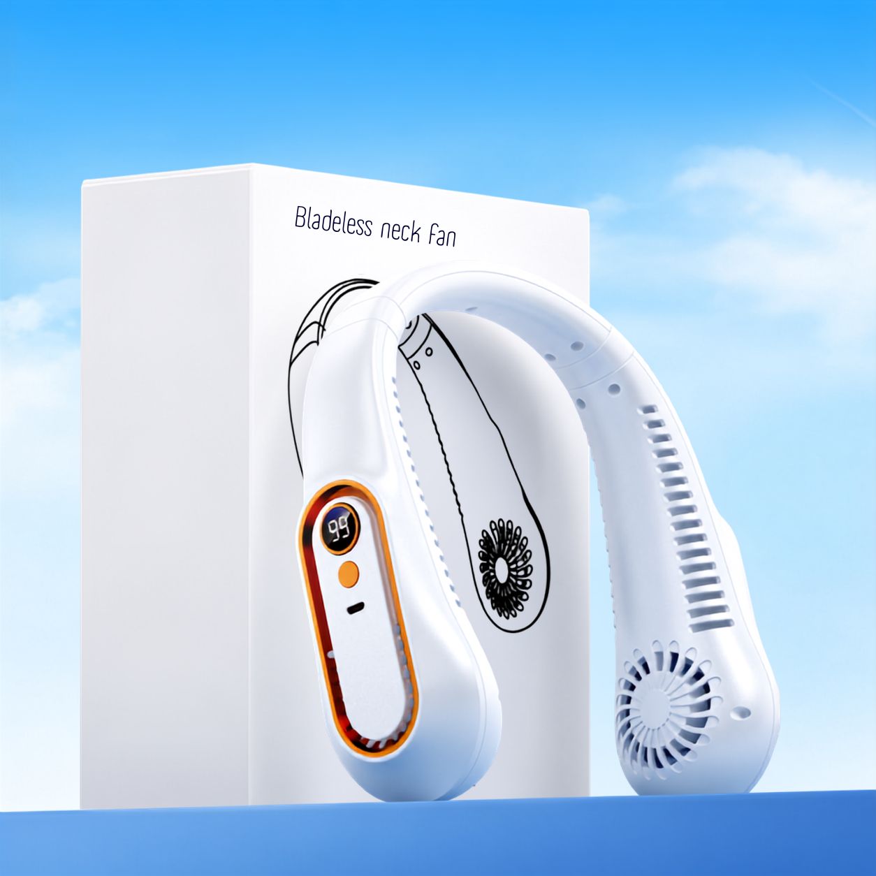 Bladeless Neck Fan | Wearable Cooling