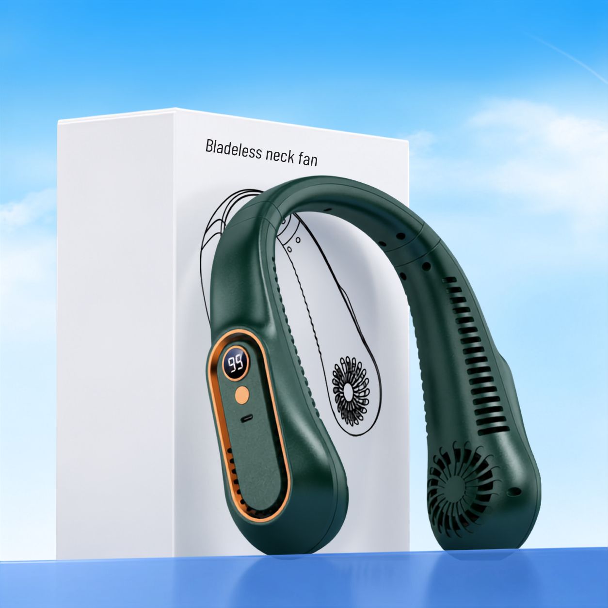 Bladeless Neck Fan | Wearable Cooling