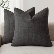 Boho Cushion Cover | Grid Pattern · Homefinn