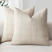 Boho Cushion Cover | Grid Pattern · Homefinn