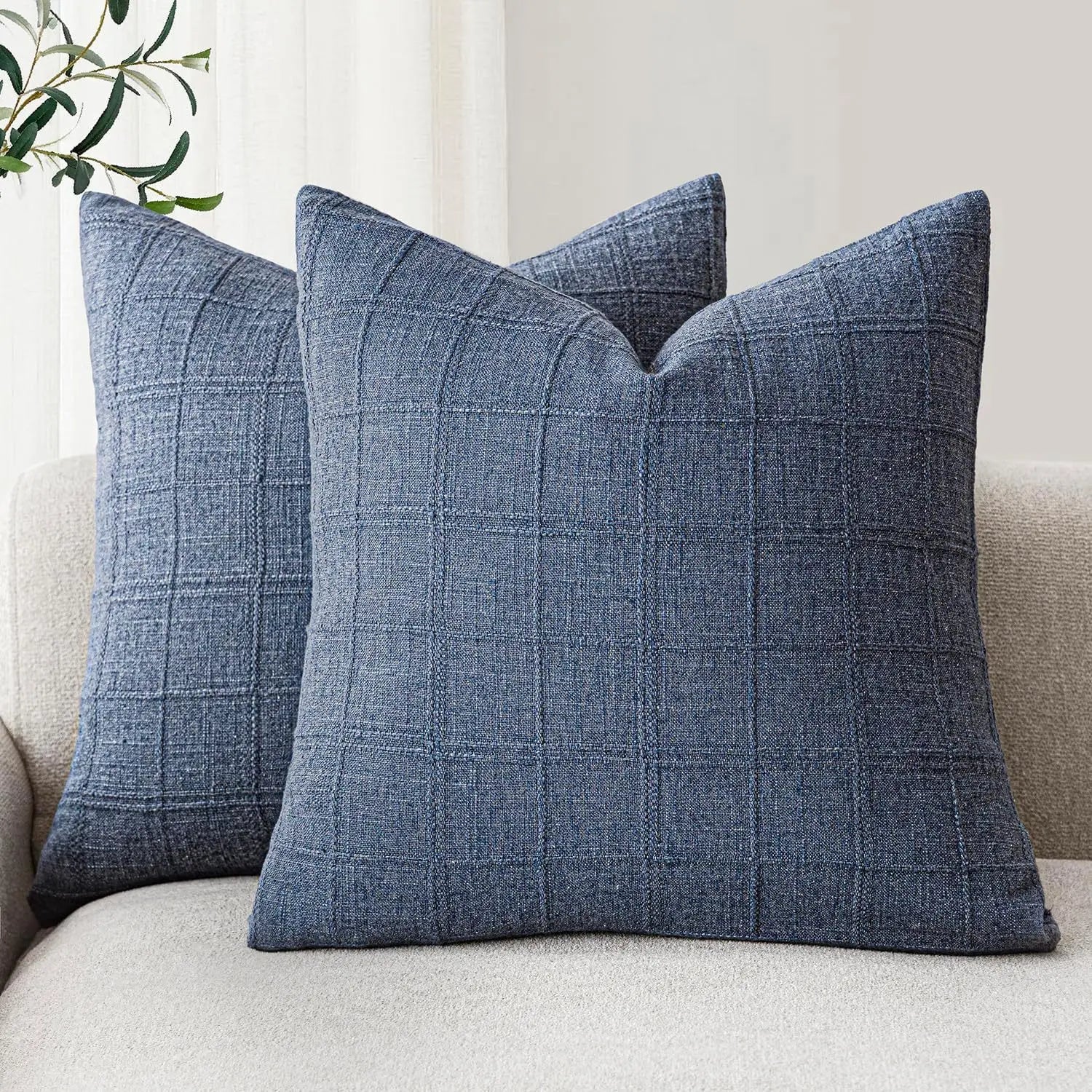 Boho Cushion Cover | Grid Pattern · Homefinn