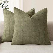 Boho Cushion Cover | Grid Pattern · Homefinn