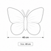 Butterfly Cushion | Lace Ruffle Trim · Homefinn