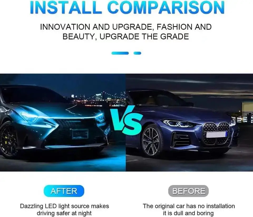 Car Hood LED Strip | Flexible Light · Homefinn