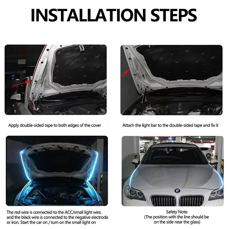Car Hood LED Strip | Flexible Light · Homefinn