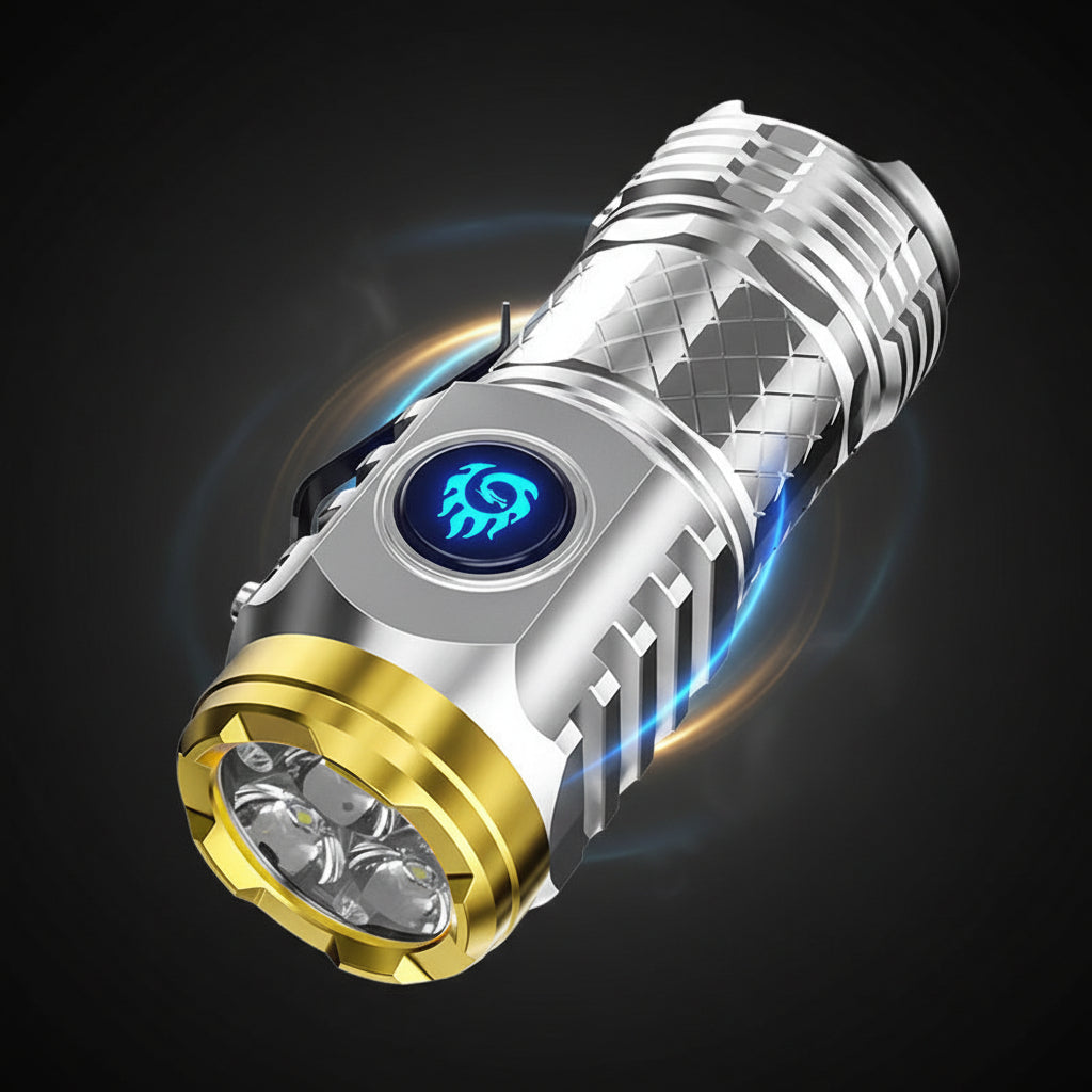 Compact LED Flashlight | USB Rechargeable · Homefinn